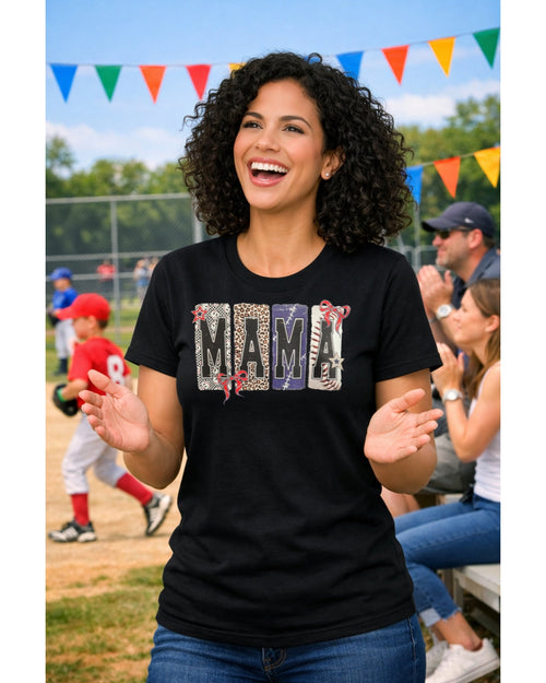 Baseball Mama DTF print lifestyle photo - Baseball Mom Collection